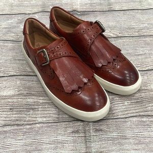 Frye Brown Wingtip Loafer; shoe; flat sz 6